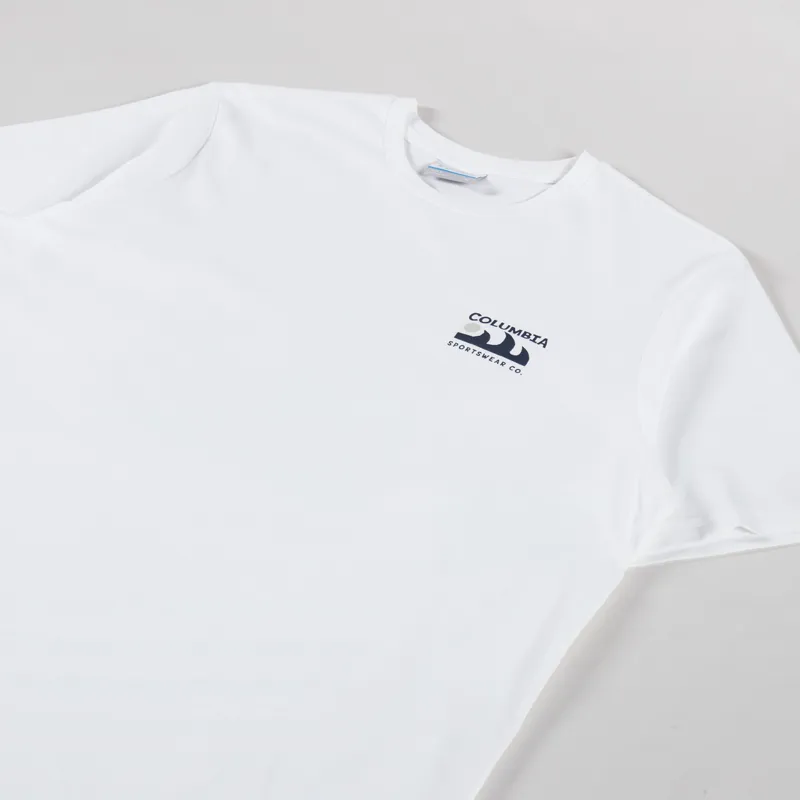Columbia Explorers Canyon T Shirt White Peaks And Waves-3