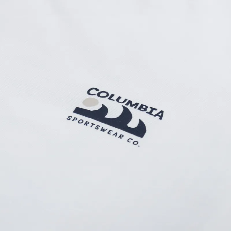Columbia Explorers Canyon T Shirt White Peaks And Waves-5