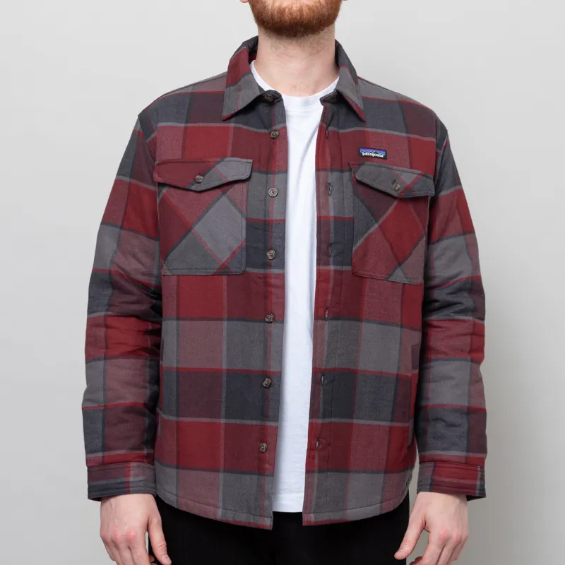 Patagonia Lightweight Insulated Fjord Flannel Shirt William Ink Black-1