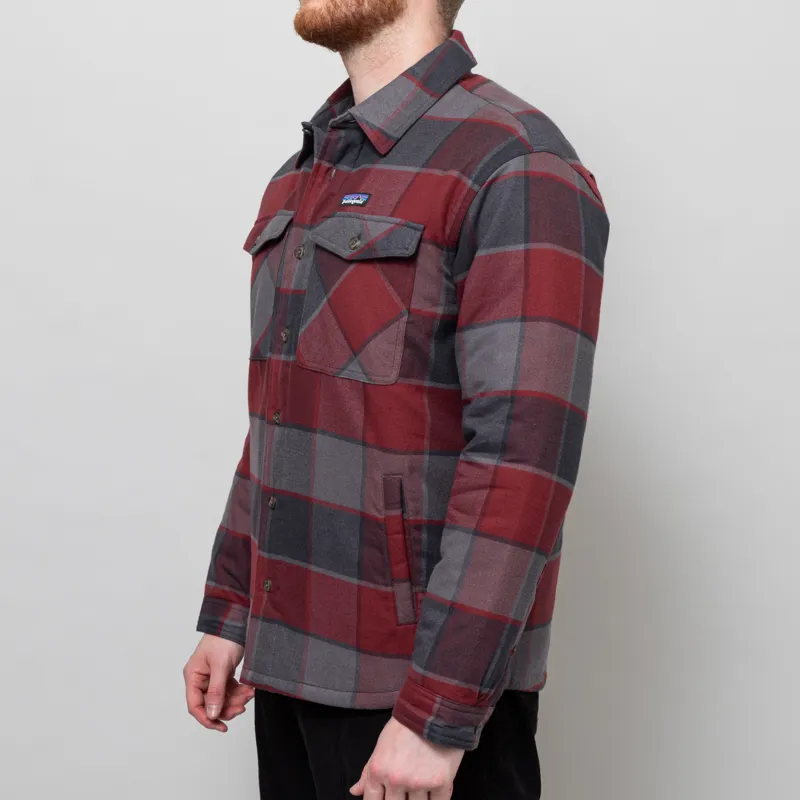 Patagonia Lightweight Insulated Fjord Flannel Shirt William Ink Black-2