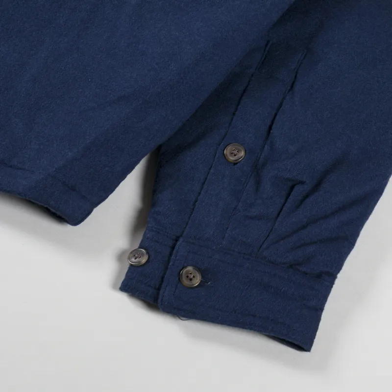 Patagonia Lightweight Insulated Fjord Flannel Shirt New Navy-10