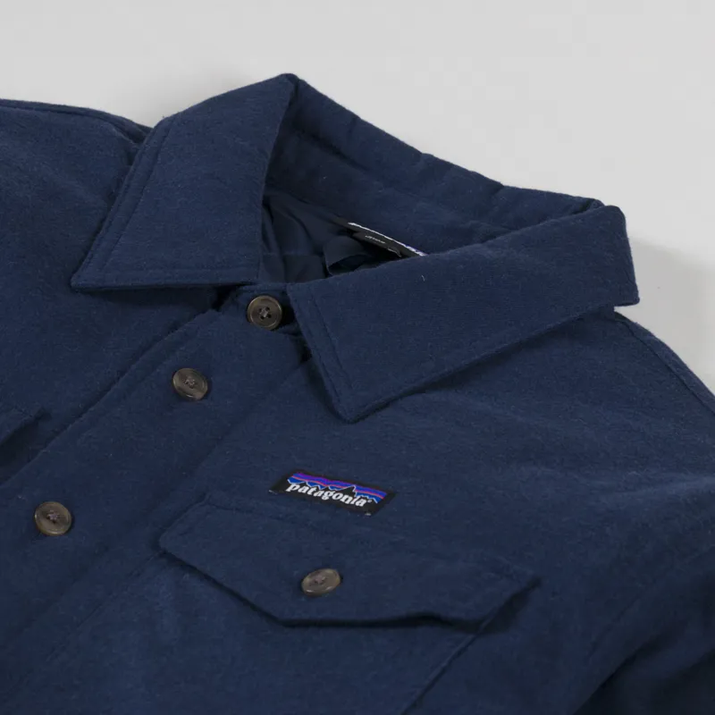 Patagonia Lightweight Insulated Fjord Flannel Shirt New Navy-6