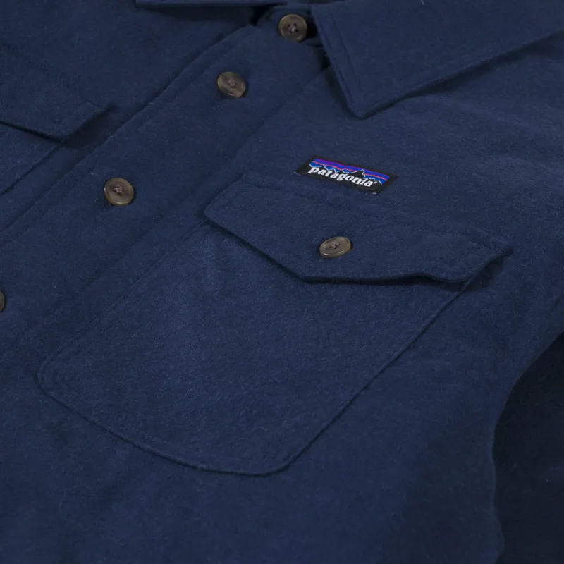 Patagonia Lightweight Insulated Fjord Flannel Shirt New Navy-7