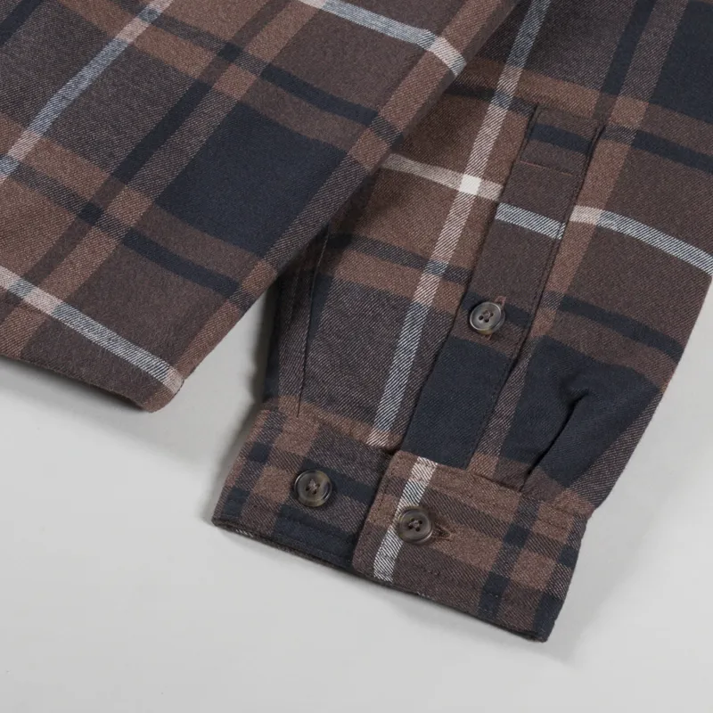 Patagonia Lightweight Insulated Fjord Flannel Shirt Outdoor Molasses Brown-9