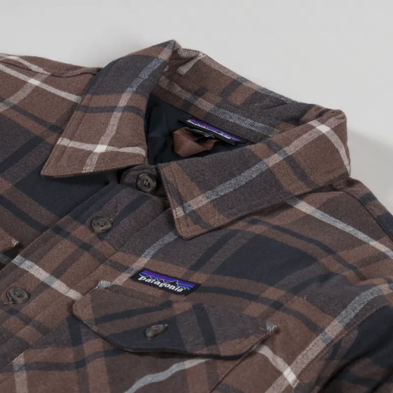 Patagonia Lightweight Insulated Fjord Flannel Shirt Outdoor Molasses Brown-7