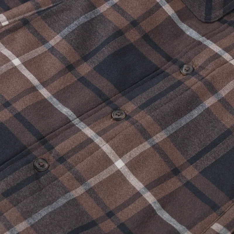 Patagonia Lightweight Insulated Fjord Flannel Shirt Outdoor Molasses Brown-10