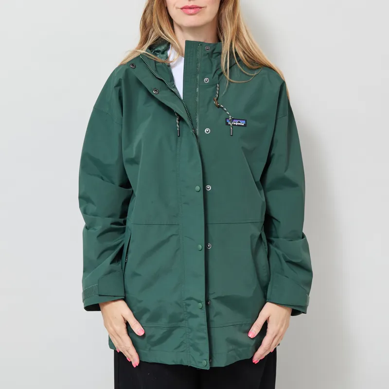 Patagonia Womens Outdoor Everyday Rain Jacket Canopy Green-1