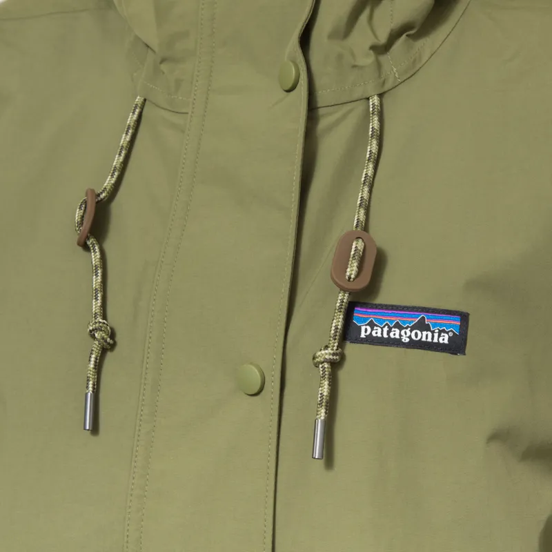 Patagonia Womens Outdoor Everyday Rain Jacket Caper Green-7