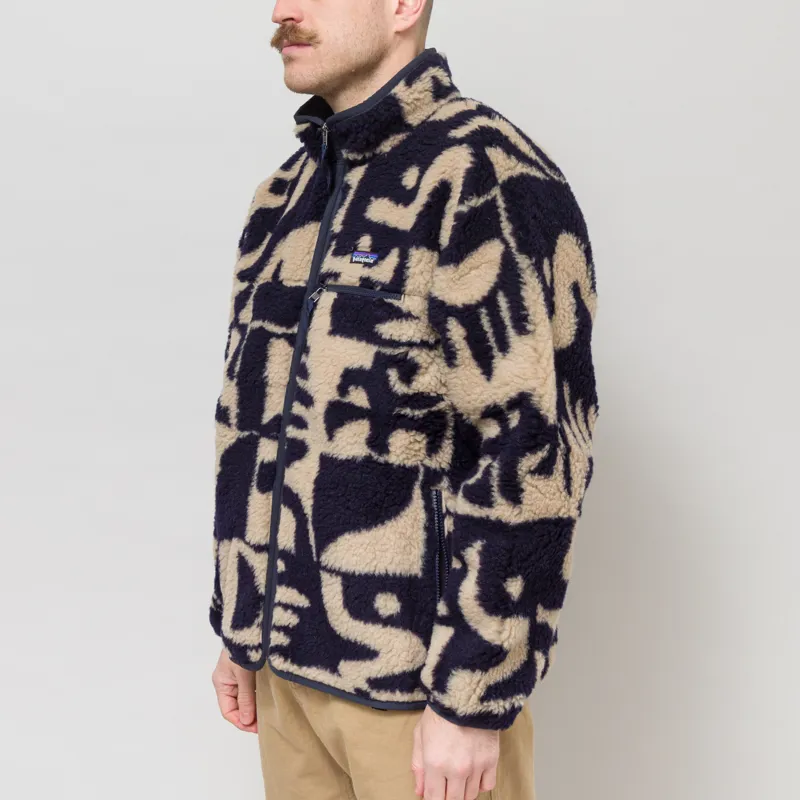 Patagonia Natural Blend Retro Cardigan Mother Tree Oar Tan-1