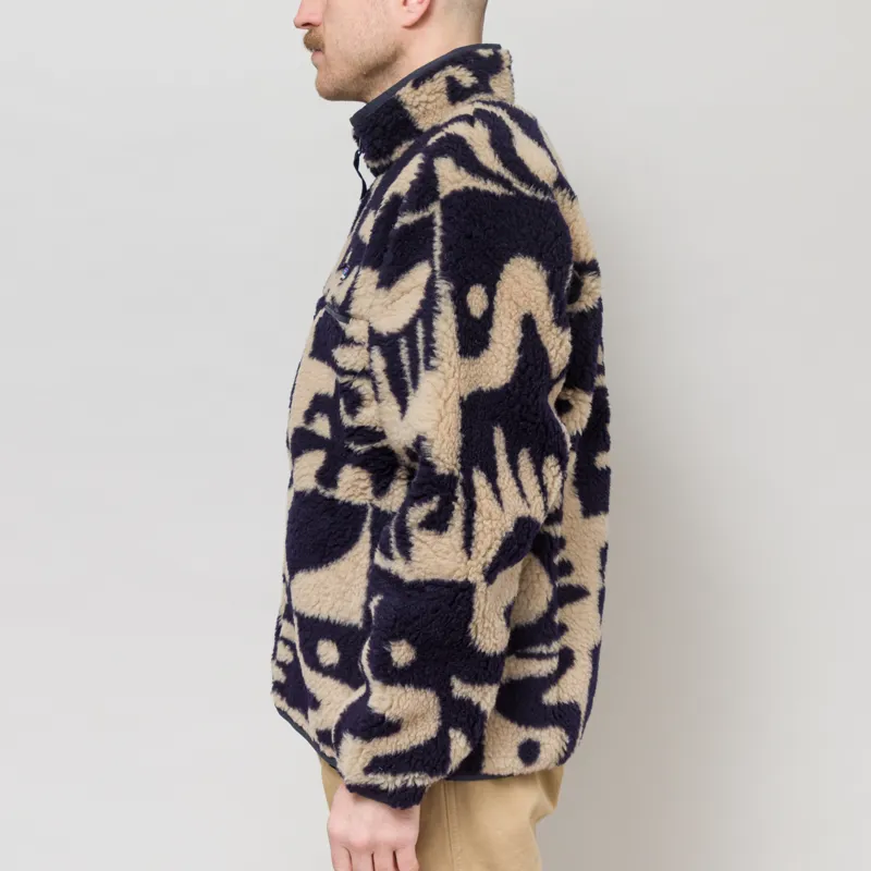 Patagonia Natural Blend Retro Cardigan Mother Tree Oar Tan-2