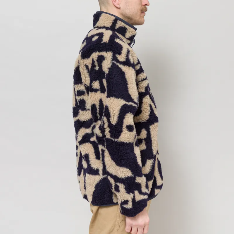 Patagonia Natural Blend Retro Cardigan Mother Tree Oar Tan-4