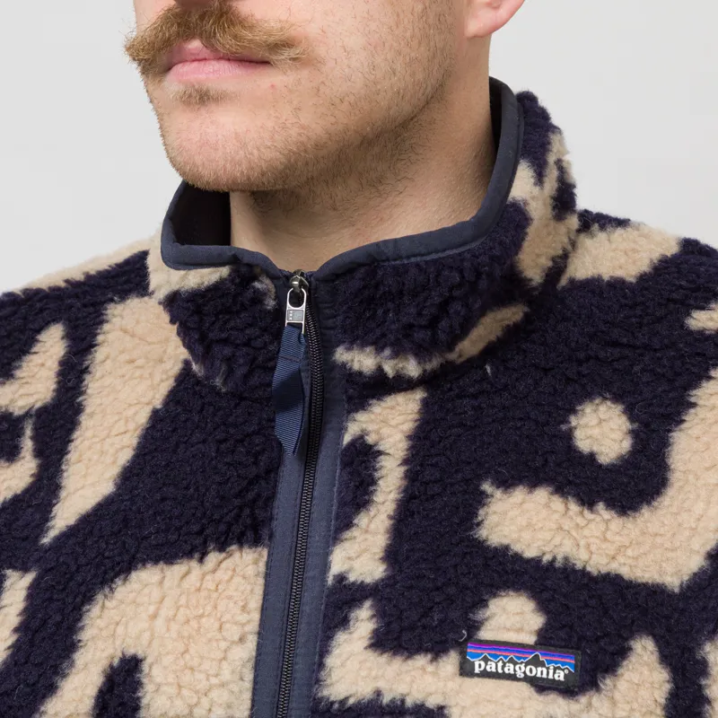 Patagonia Natural Blend Retro Cardigan Mother Tree Oar Tan-5