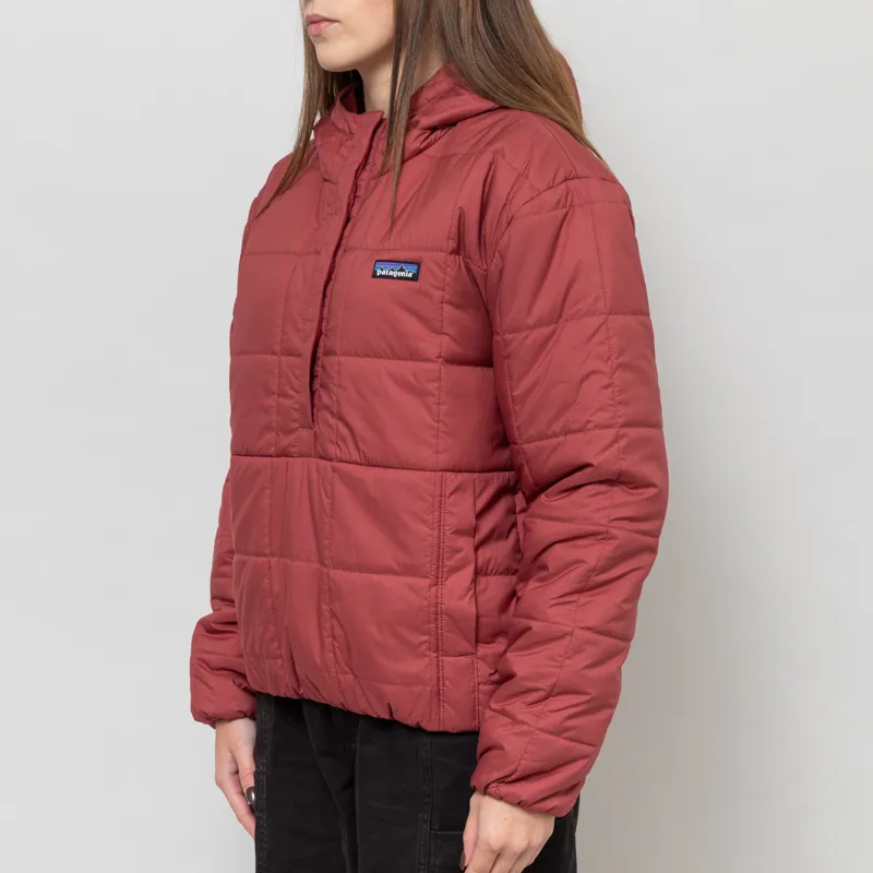 Patagonia Womens Light Gust Hooded Pullover Sequoia Red-1