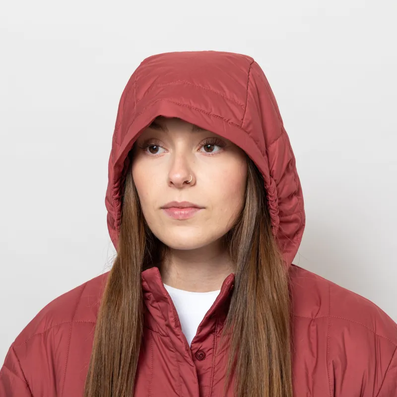 Patagonia Womens Light Gust Hooded Pullover Sequoia Red-5