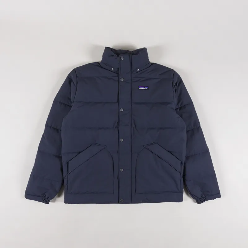 Patagonia Downdrift Jacket Smolder Blue Burnished Red-1