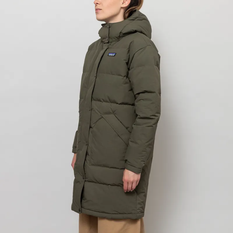 Patagonia Womens Downdrift Parka Basin Green-2