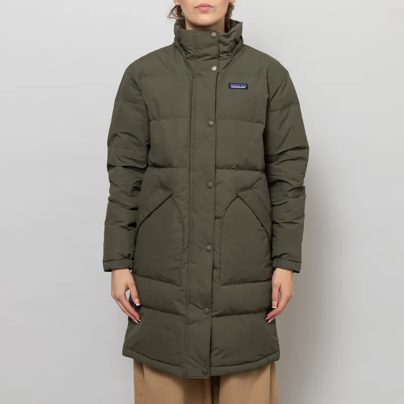 Patagonia Womens Downdrift Parka Basin Green-1