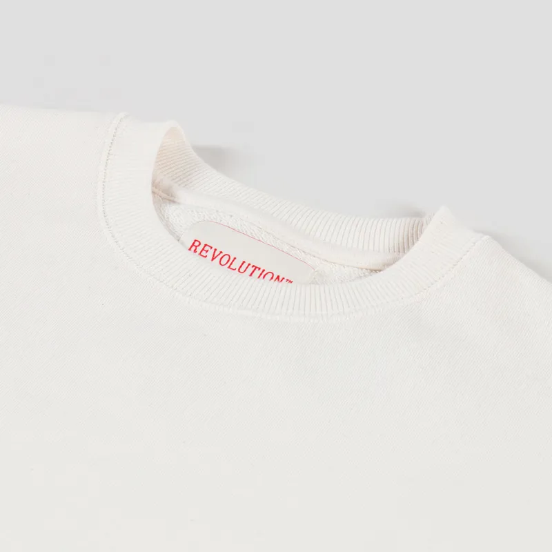 Revolution Loose Crewneck Off White-4