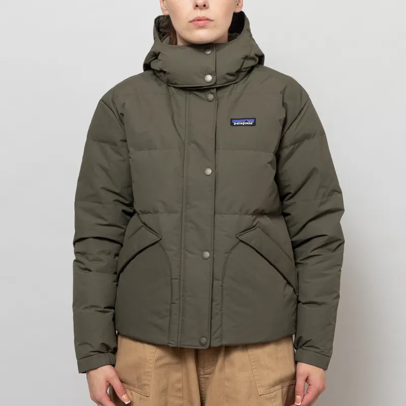 Patagonia Womens Downdrift Jacket Basin Green
