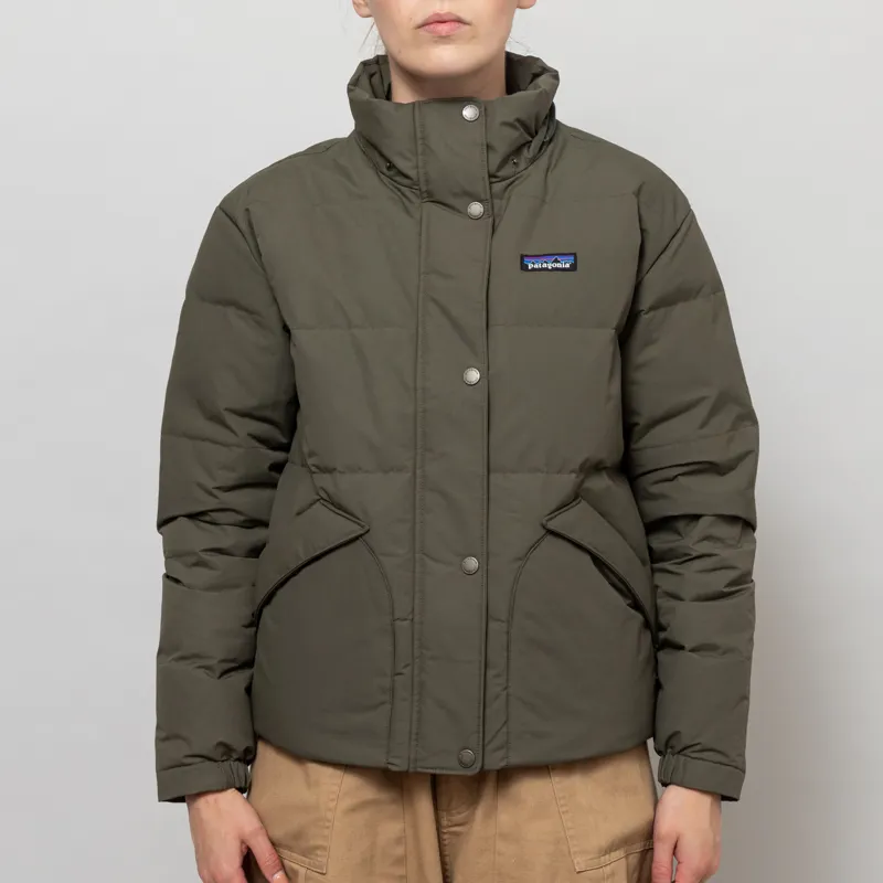 Patagonia Womens Downdrift Jacket Basin Green-1