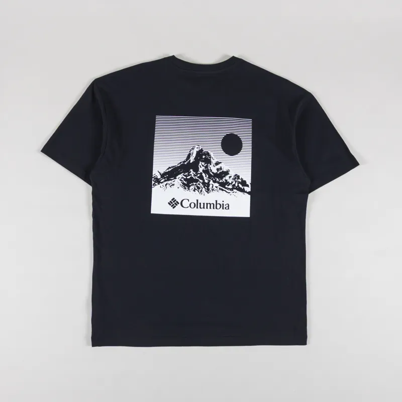 Columbia Black Butte Graphic T Shirt Black