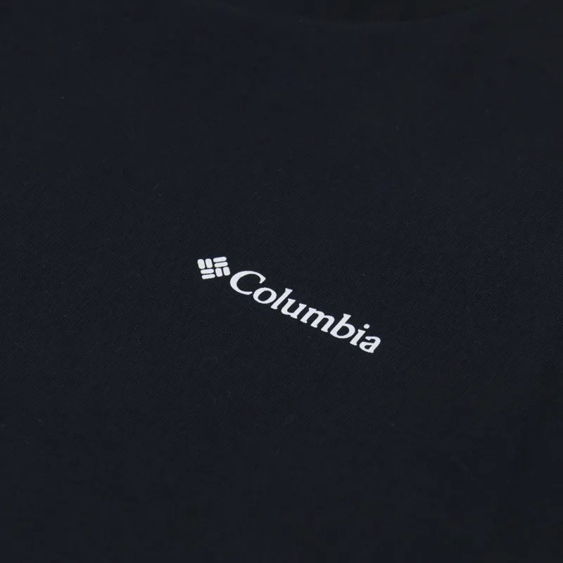 Columbia Black Butte Graphic T Shirt Black-5