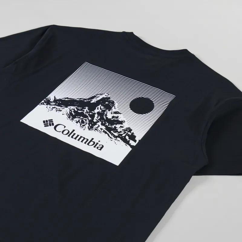 Columbia Black Butte Graphic T Shirt Black-2