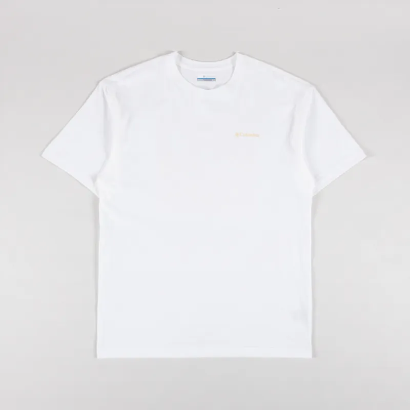 Columbia Black Butte Graphic T Shirt White-1