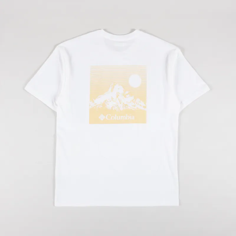 Columbia Black Butte Graphic T Shirt White