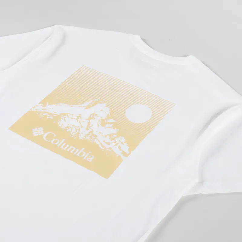 Columbia Black Butte Graphic T Shirt White-2