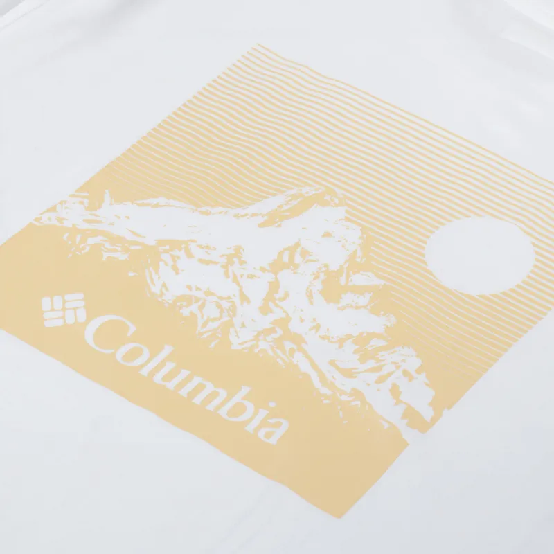Columbia Black Butte Graphic T Shirt White-4