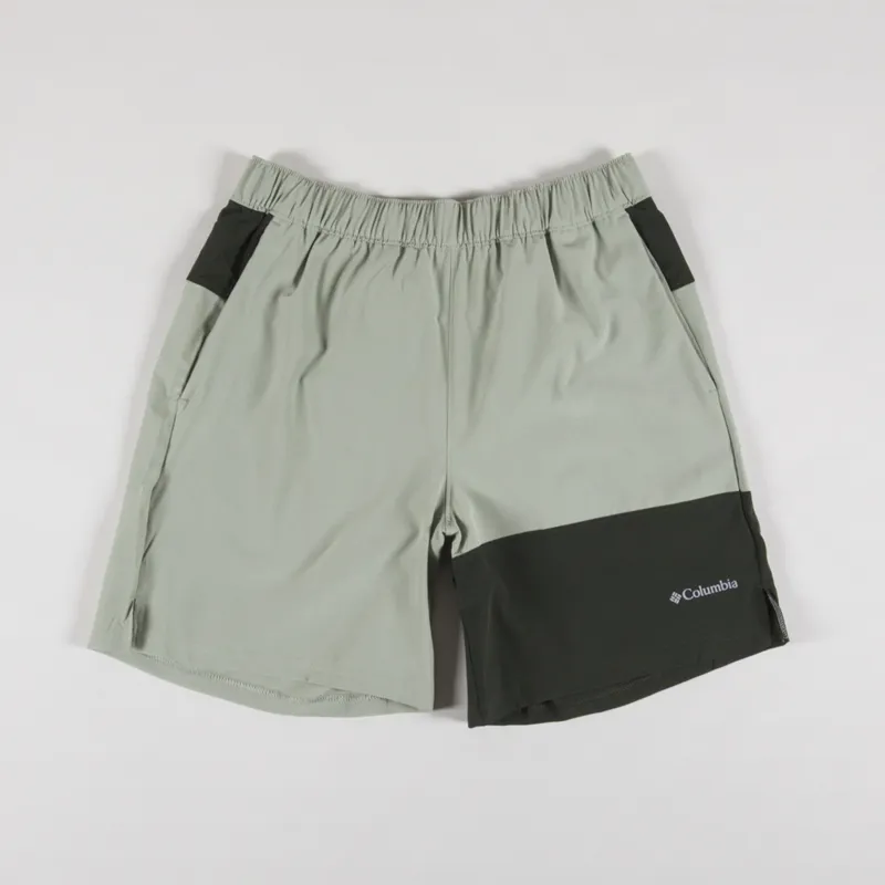Columbia Colour Block Hiking Shorts Safari Green
