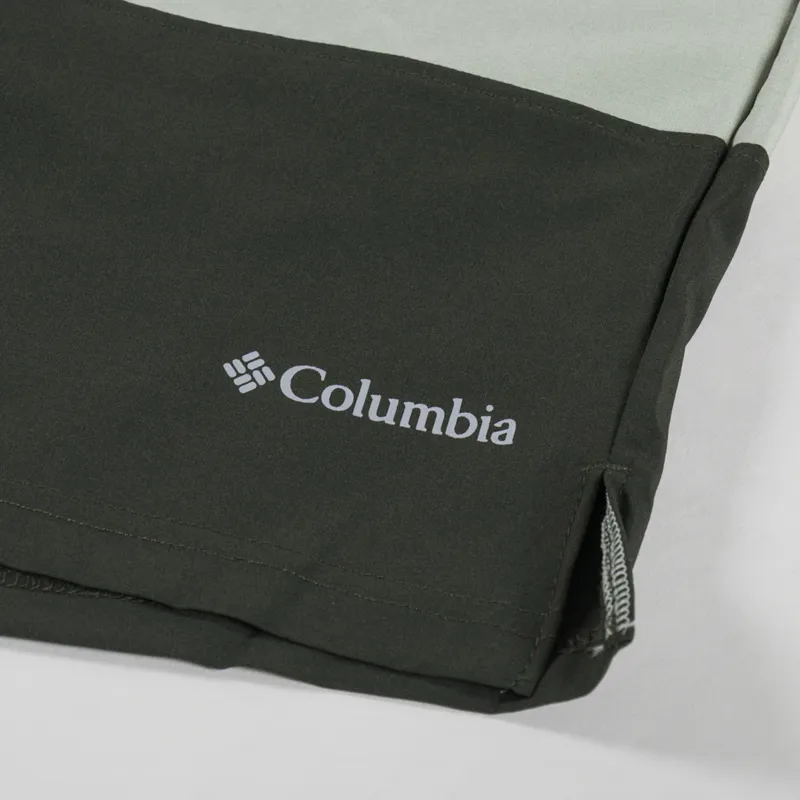 Columbia Colour Block Hiking Shorts Safari Green-6
