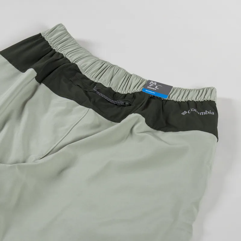 Columbia Colour Block Hiking Shorts Safari Green-3