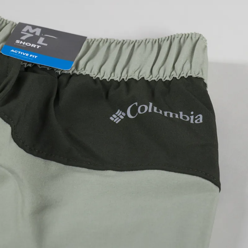 Columbia Colour Block Hiking Shorts Safari Green-5