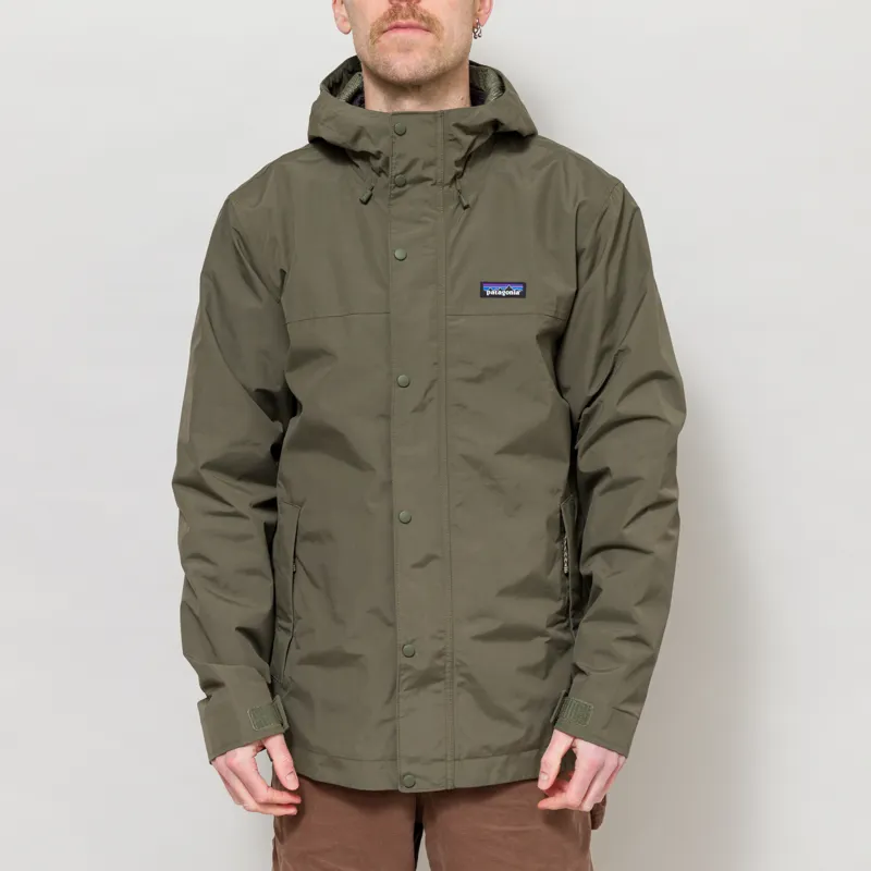 Patagonia Outdoor Everyday Rain Jacket Basin Green