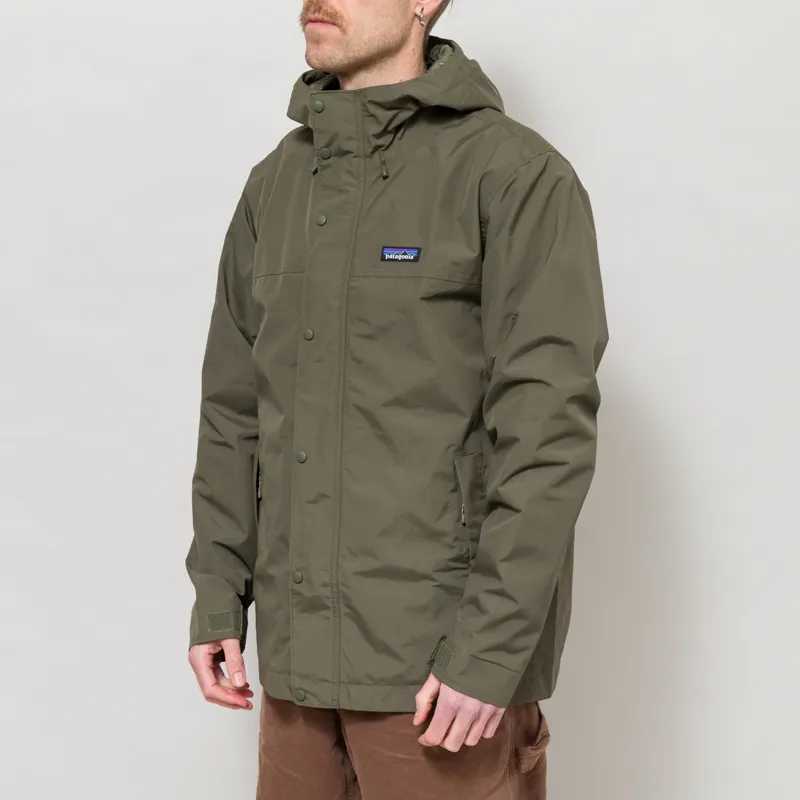 Patagonia Outdoor Everyday Rain Jacket Basin Green-1