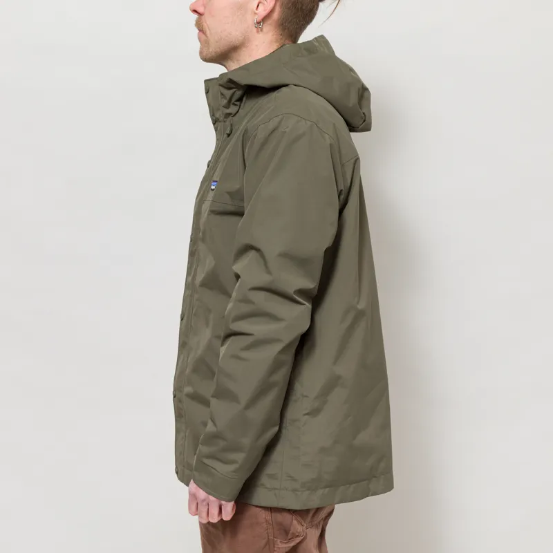 Patagonia Outdoor Everyday Rain Jacket Basin Green-2