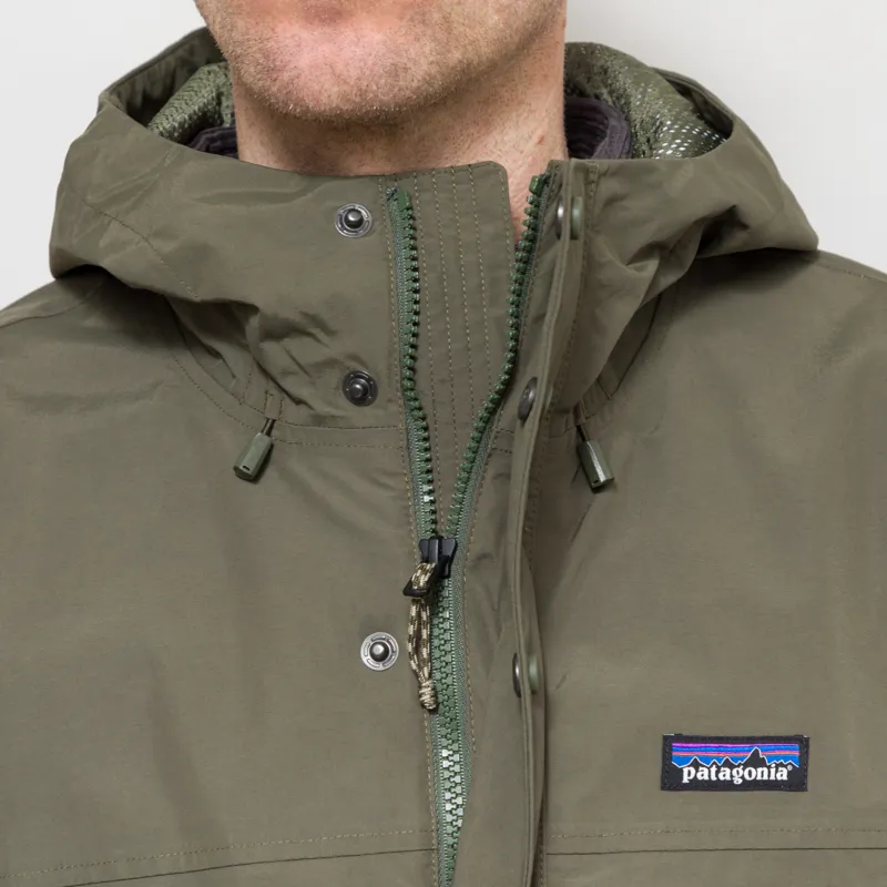 Patagonia Outdoor Everyday Rain Jacket Basin Green-6