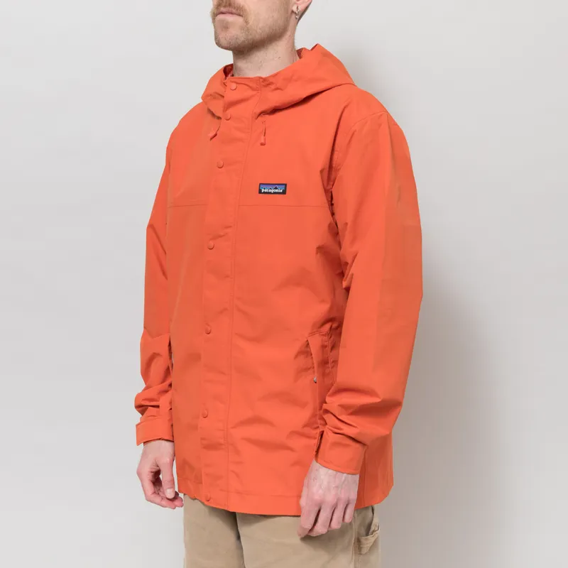 Patagonia Outdoor Everyday Rain Jacket Coal Orange-1