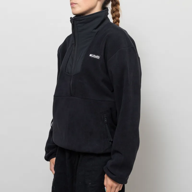 Columbia Womens Sequoia Grove Half Zip Fleece Black-1