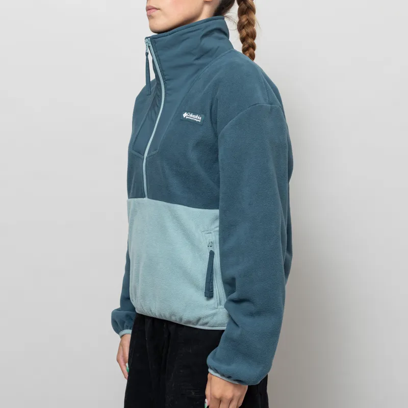 Columbia Womens Sequoia Grove Half Zip Fleece Everblue Crushed Blue-2