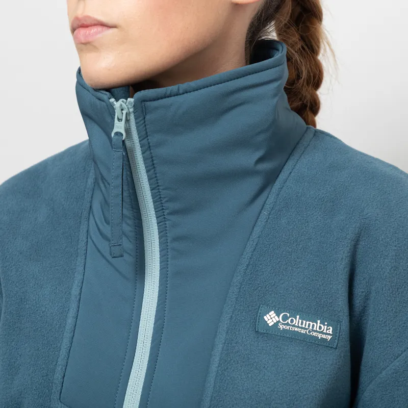 Columbia Womens Sequoia Grove Half Zip Fleece Everblue Crushed Blue-6