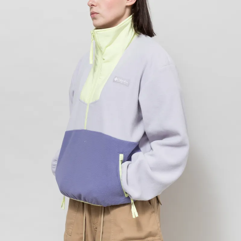 Columbia Womens Sequoia Grove Half Zip Fleece Lavender Stormwatch Citron-1