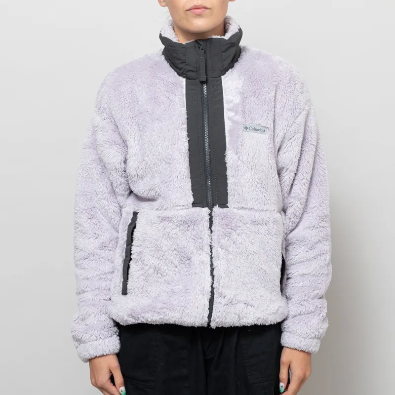 Columbia Womens Discovery II Sherpa Fleece Jacket Lavender Pearl Shark