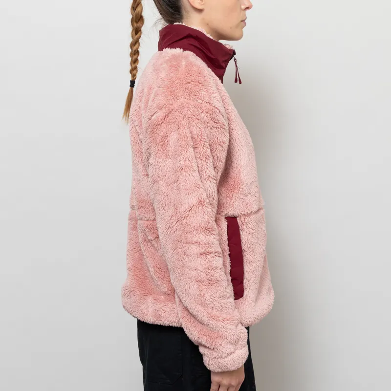 Columbia Womens Discovery II Sherpa Fleece Jacket Eraser Pink Rich Wine-4