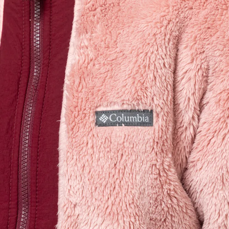 Columbia Womens Discovery II Sherpa Fleece Jacket Eraser Pink Rich Wine-6