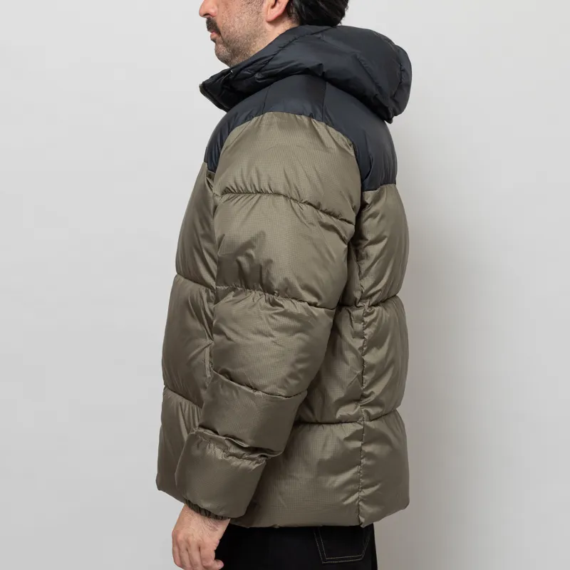 Columbia Puffect II Hooded Puffer Jacket Stone Green Black-2