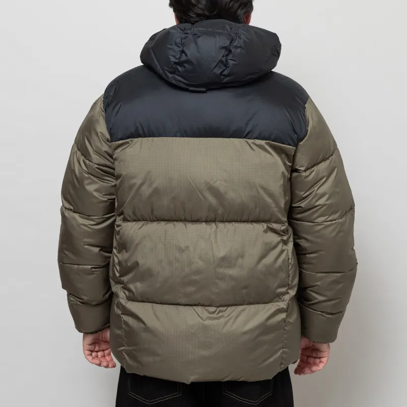 Columbia Puffect II Hooded Puffer Jacket Stone Green Black-3