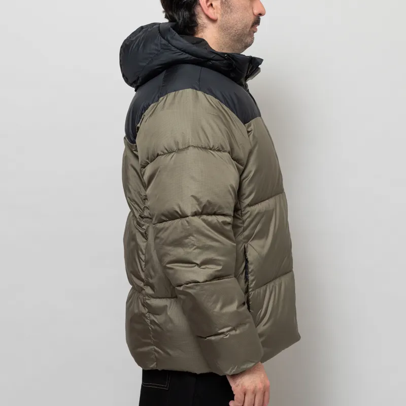 Columbia Puffect II Hooded Puffer Jacket Stone Green Black-4